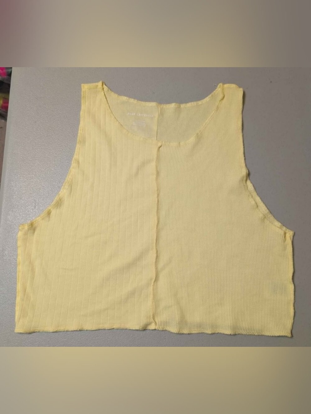 American Eagle XXL yellow crop top